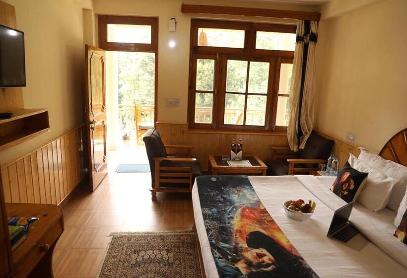 اتاق استاندارد با تخت بزرگ, Purnima Guest House, Old Kasol