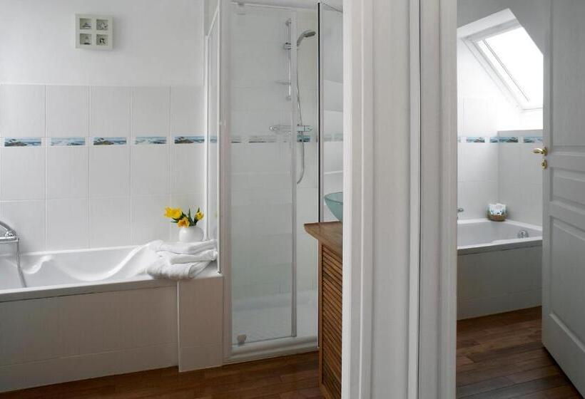 海景标准间带阳台, L Escale Evel Er Gêr