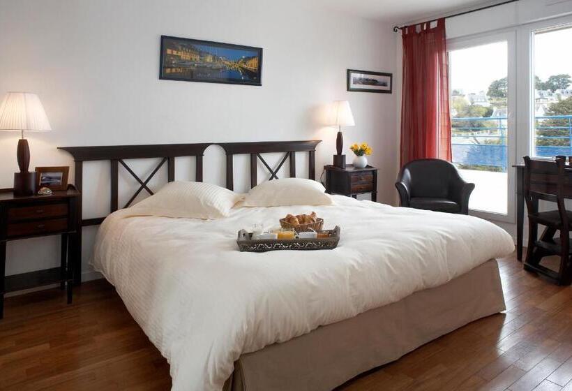 海景标准间带阳台, L Escale Evel Er Gêr