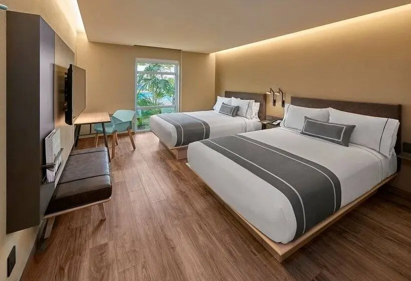 اتاق استاندارد با 2 تخت دوبل, City Express Plus By Marriott Cancun Aeropuerto Riviera