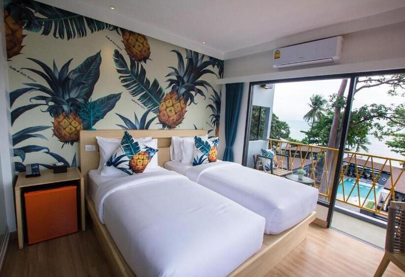 디럭스 룸 바다 전망, Lub D Koh Samui Chaweng Beach Beachfront & Vibrant Social Vibe