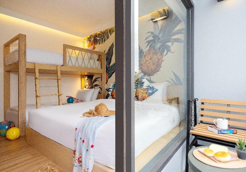 패밀리 룸, Lub D Koh Samui Chaweng Beach Beachfront & Vibrant Social Vibe