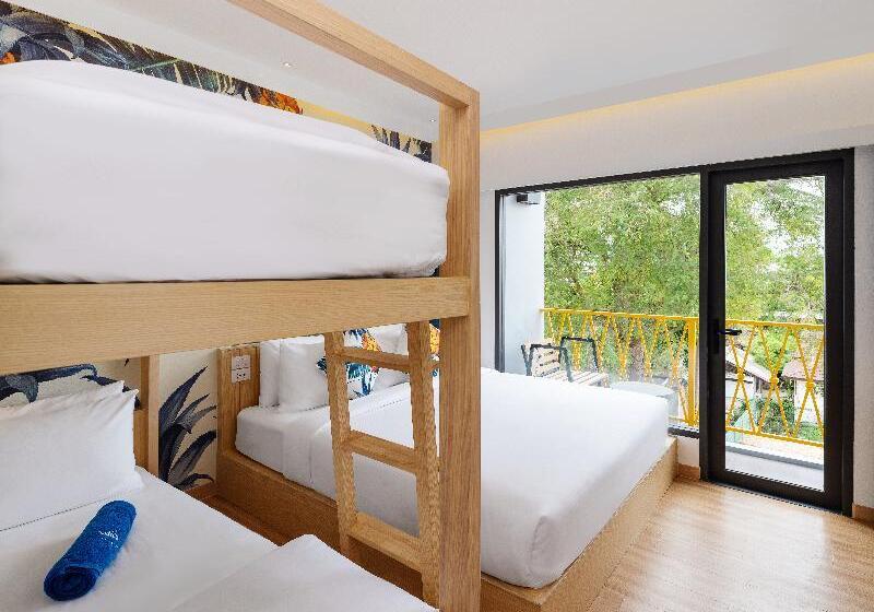 패밀리 룸, Lub D Koh Samui Chaweng Beach Beachfront & Vibrant Social Vibe