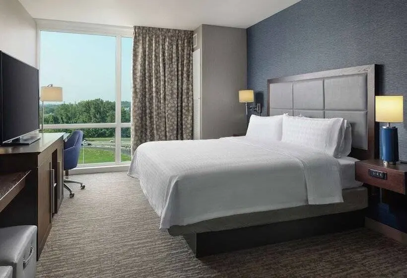 身障者適用キングサイズベッドルーム, Hampton Inn & Suites Teaneck Glenpointe