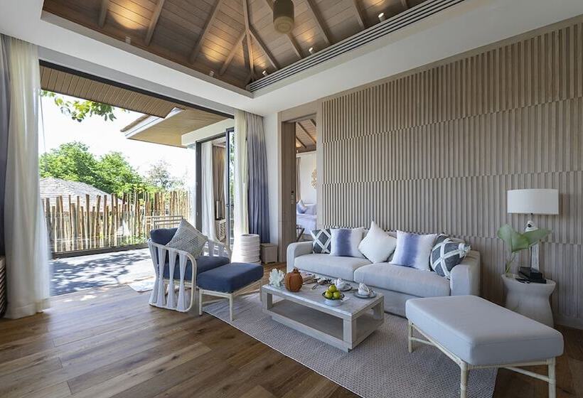 וילה עם חדר שינה אחד ובריכת שחיה, Cape Fahn Hotel Samui
