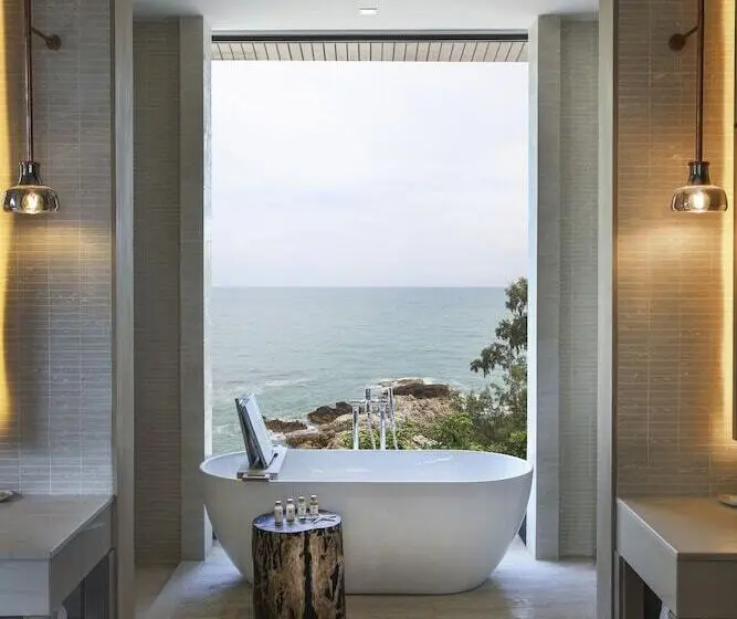 オーシャンビューの１ベッドルームビラ, Cape Fahn Hotel Samui