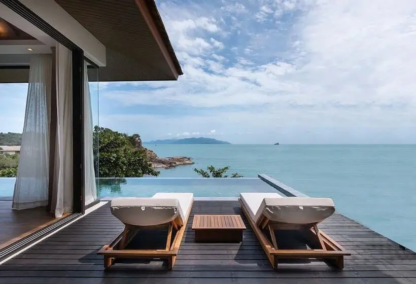 オーシャンビューの１ベッドルームビラ, Cape Fahn Hotel Samui