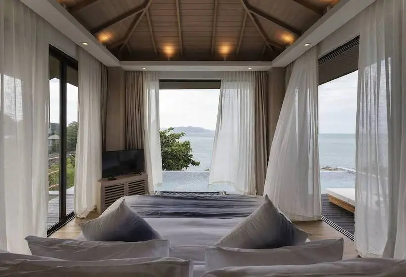 オーシャンビューの１ベッドルームビラ, Cape Fahn Hotel Samui