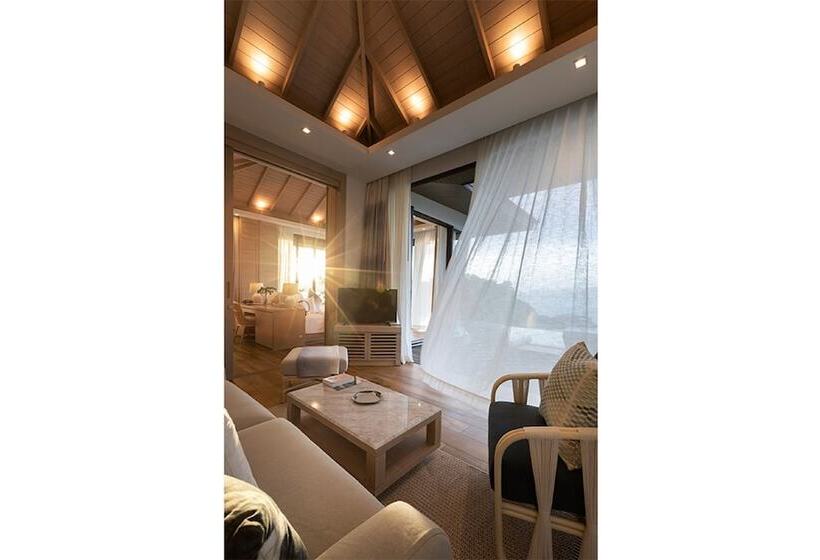 וילת חדר שינה 1 עם נוף לים, Cape Fahn Hotel Samui