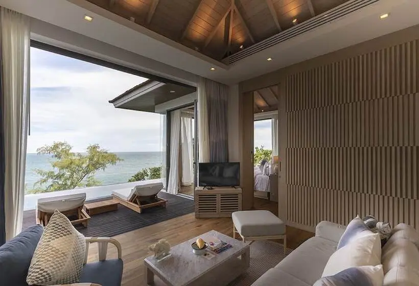 オーシャンビューの１ベッドルームビラ, Cape Fahn Hotel Samui