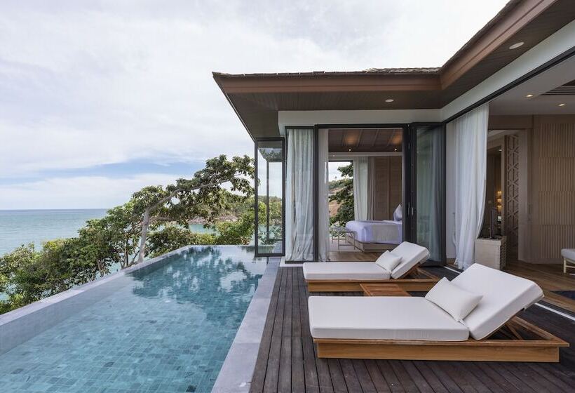 וילת חדר שינה 1 עם נוף לים, Cape Fahn Hotel Samui