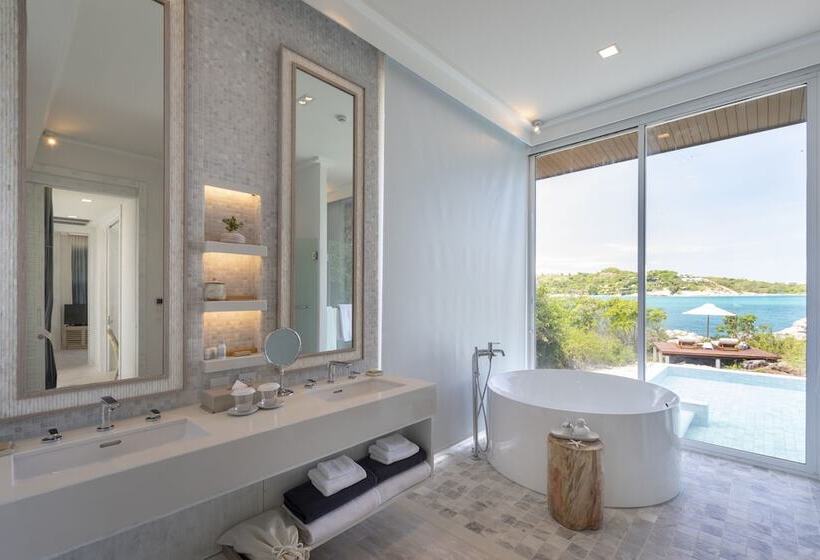 וילה עם חדר שינה אחד ובריכת שחיה, Cape Fahn Hotel Samui