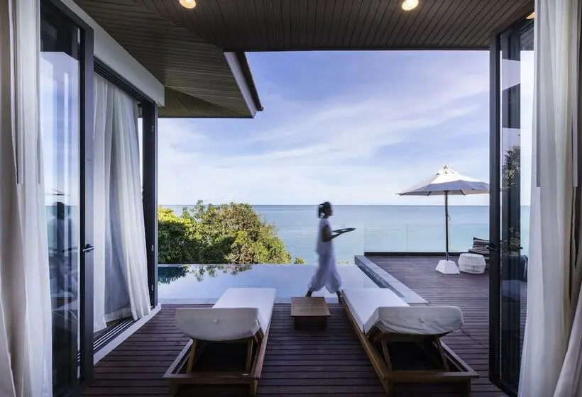 オーシャンビューの１ベッドルームビラ, Cape Fahn Hotel Samui