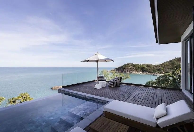 オーシャンビューの１ベッドルームビラ, Cape Fahn Hotel Samui