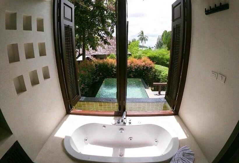 1침실 디럭스 빌라 바다전망, Bhundhari Resort & Villas Samui