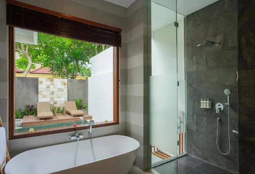 デラックスビラの１ベッドルーム, Freddies Villas Ubud Bali