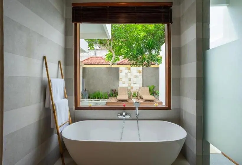 デラックスビラの１ベッドルーム, Freddies Villas Ubud Bali
