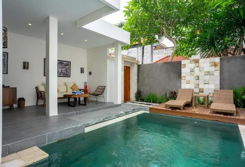 デラックスビラの１ベッドルーム, Freddies Villas Ubud Bali
