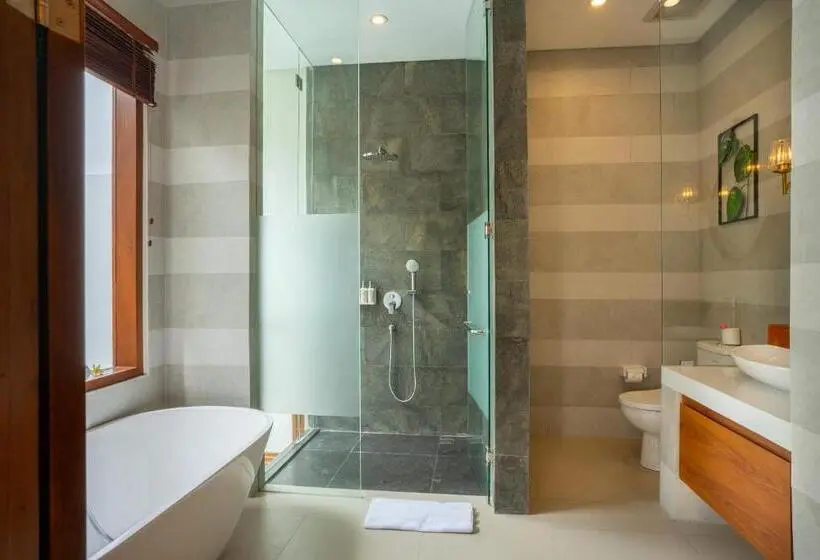 デラックスビラの１ベッドルーム, Freddies Villas Ubud Bali
