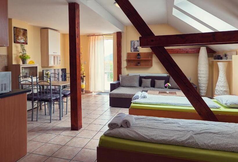 شقة غرفة واحدة مزودة بتراس, Penzión Fox