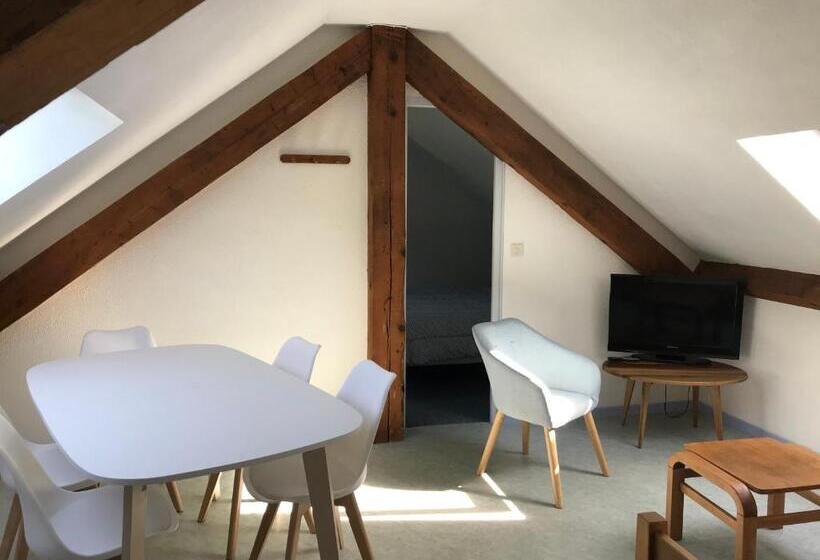 景色の見える一ベッドルームアパートメント, Appart Le Chili  Quartier Thermal  Lit Fait