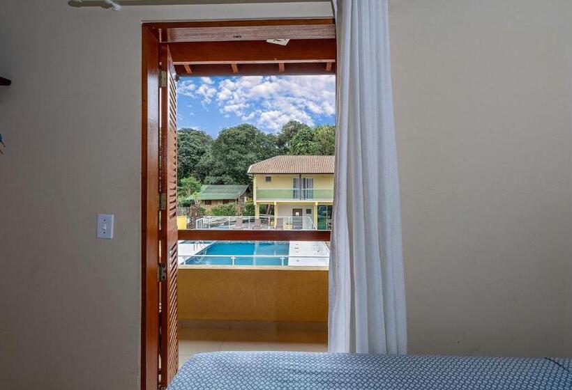 Quarto Quádruplo Estandar, Pousada Cabeça Do Indio   Trindade