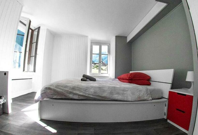 غرفة قياسية فردية حمام مشترك, Auberge Du Mont Blanc