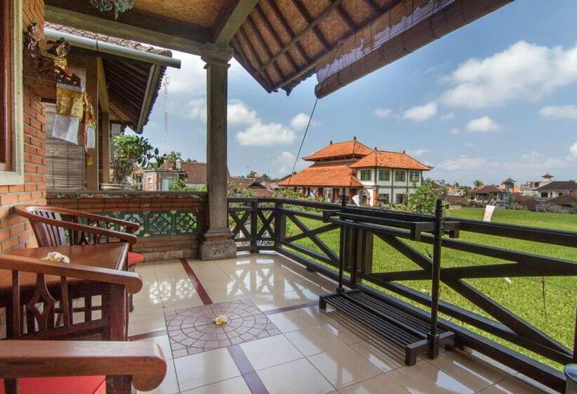 غرفة قياسية مزوَّدة بشُرفة, Ganesha Ubud Inn