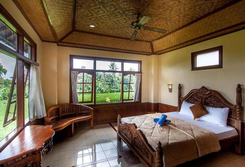 غرفة قياسية مزوَّدة بشُرفة, Ganesha Ubud Inn