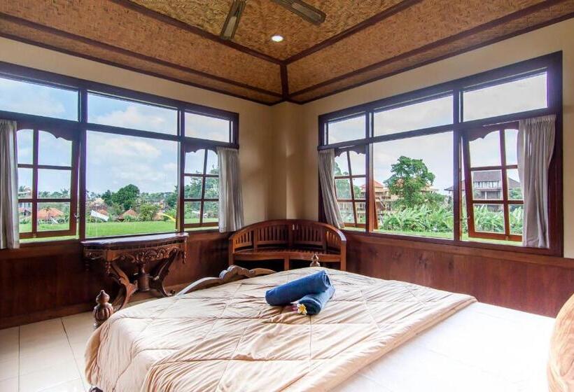 غرفة قياسية مزوَّدة بشُرفة, Ganesha Ubud Inn
