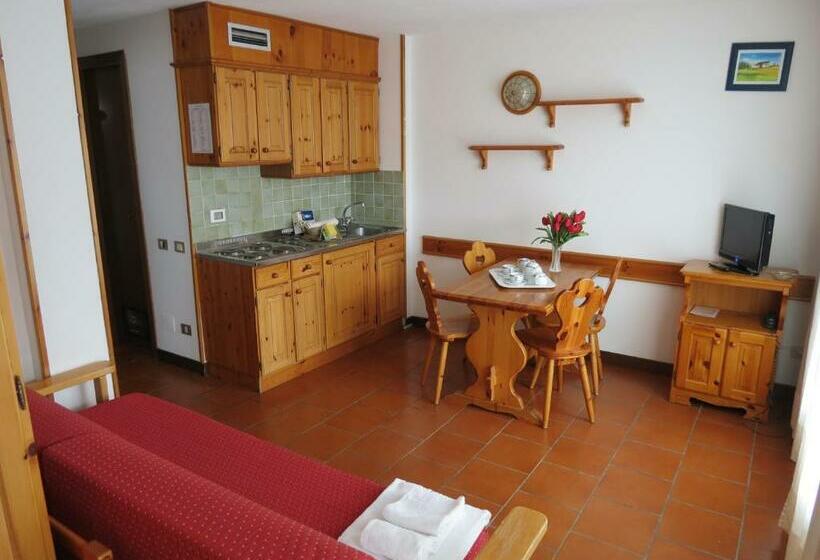 침실 2개 아파트, Cervinia Due