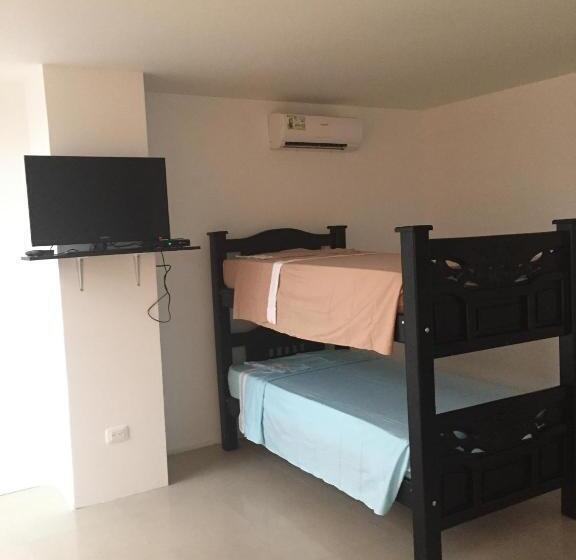 Четырехместный Номер Стандарт, Hostal Central Beach