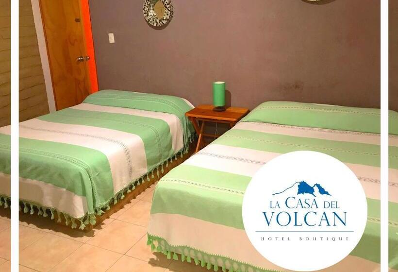 غرفه قياسيه سريرين مزدوجين, La Casa Del Volcan