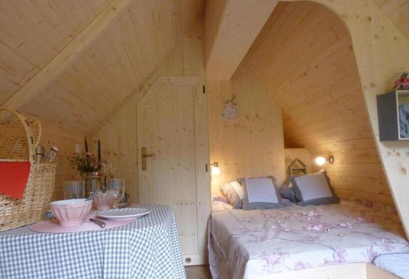 غرفة قياسية مزوَّدة بتراس, Les Cabanes De Kerellou