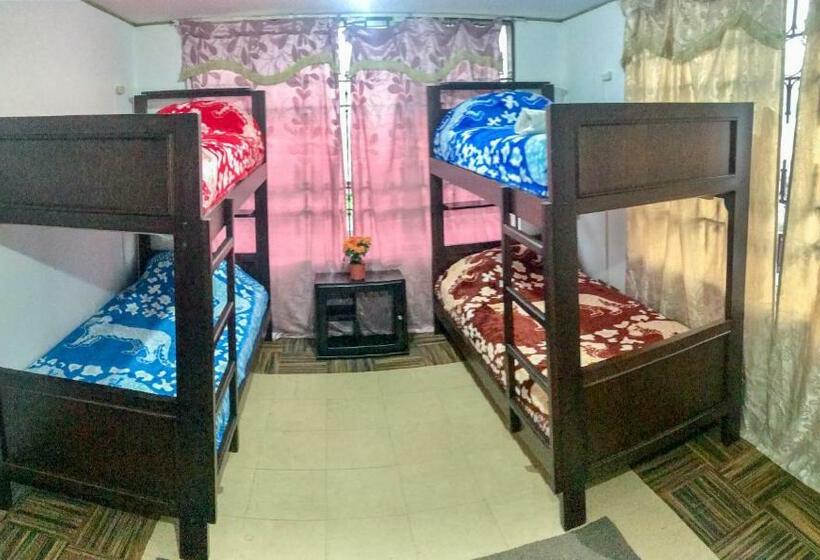 سرير فى غرفة مشتركة مزودة بحمام مشترك, Hostel Tierra De Fuego