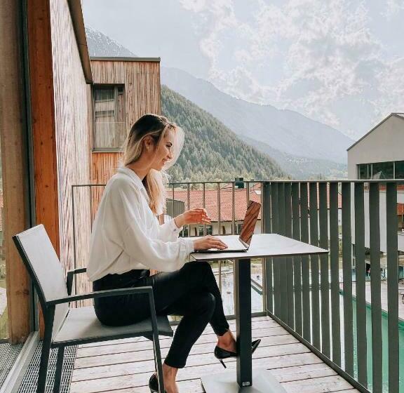 דירת חדר פרמיום עם מרפסת, Allsuite Resort Otztal