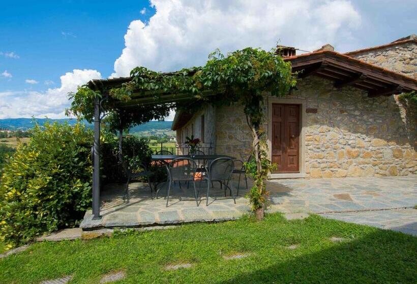 带1个卧室的带阳台的公寓, Agriturismo Podere La Casaccia