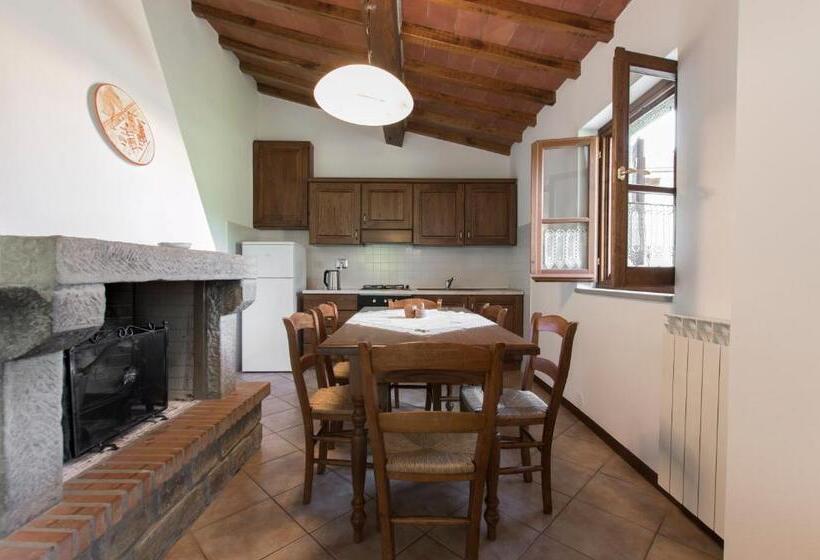 带1个卧室的带阳台的公寓, Agriturismo Podere La Casaccia