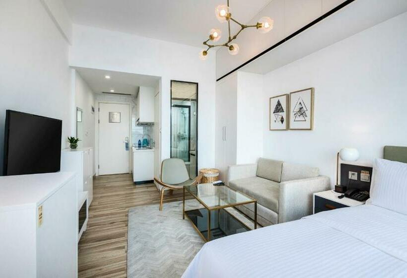 חדר דלוקס, 深圳金中环服务公寓 深业上城店 Golden Central Serviced Residence Shenzhen Upperhills