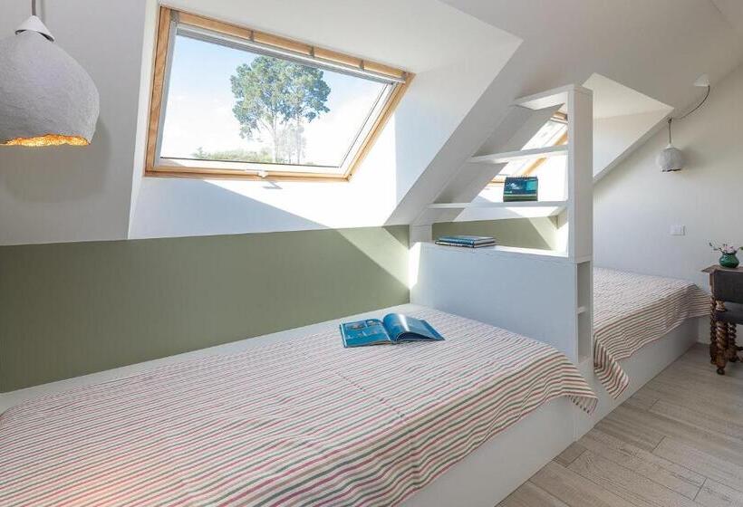 חדר סטנדרט לארבעה נוף לים, La Villa Du Guern