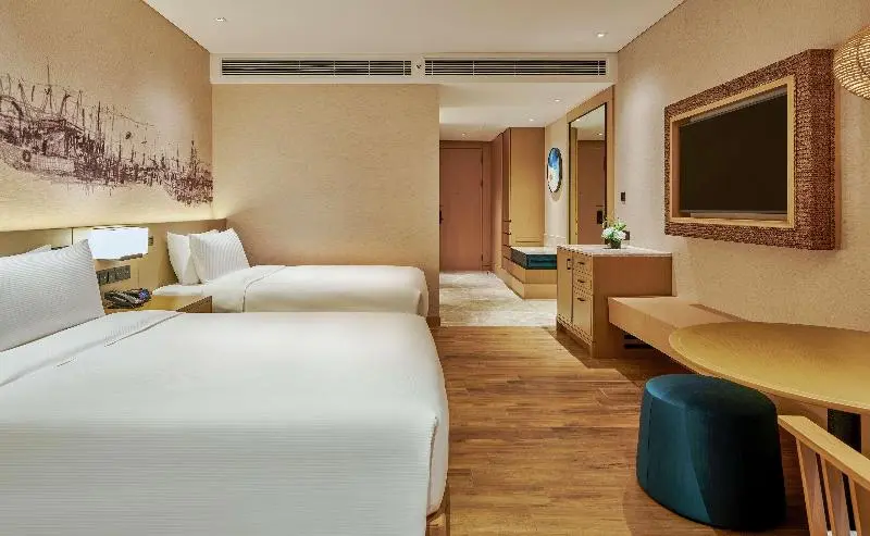 キングサイズベッドのデラックスルーム, Doubletree By Hilton Shanwei