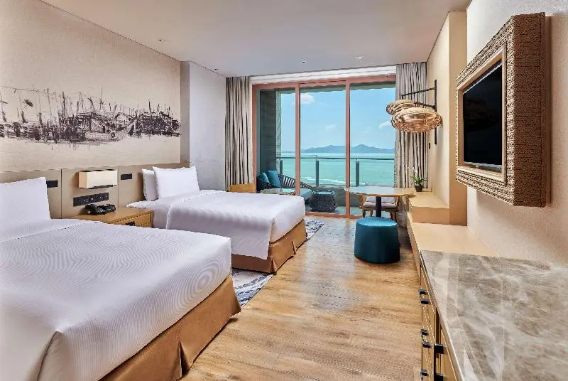 オーシャンビューのプレミアムルーム。, Doubletree By Hilton Shanwei