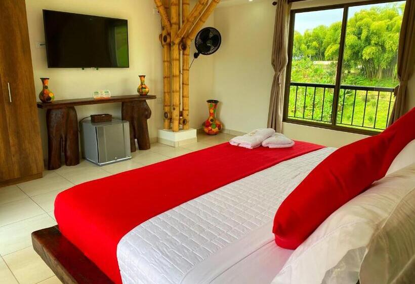 キングサイズベッドのスタンダードルーム, La Victoria Hotel Campestre