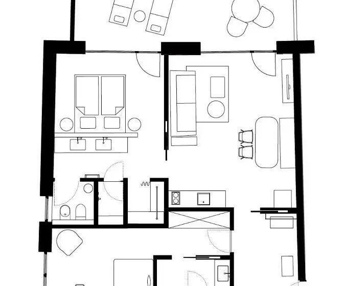 Huoneisto 2 Makuuhuonetta, Villaverde Apart