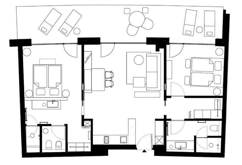 דירת חדר סופריור, Villaverde Apart