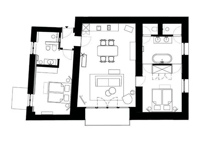 Deluxe-huoneisto 1 Makuuhuone, Villaverde Apart