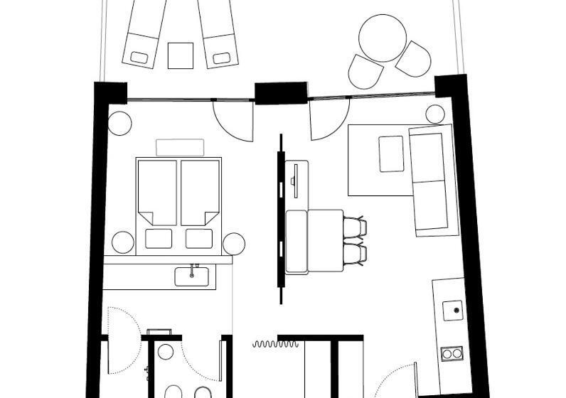 דירת חדר נוף לגינה, Villaverde Apart