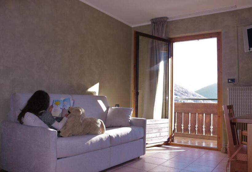 דירה בת חדר שינה 1 עם מרפסת, Residence Fior D'alpe