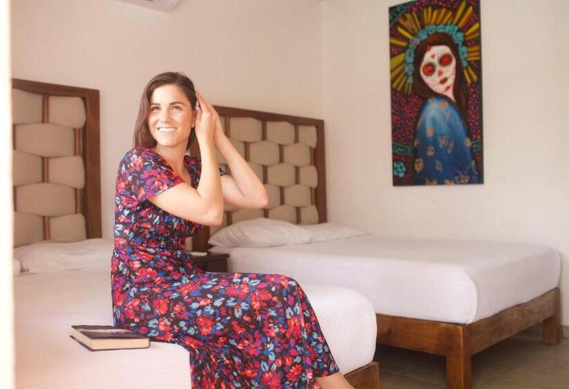Pokój Standard 2 Łóżka Małżeńskie, Kinta Kan Hotel Boutique Cozumel