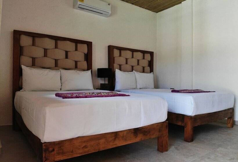 带2个双人床的标准工作室, Kinta Kan Hotel Boutique Cozumel